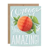 Inklings Paperie - Pop-up Orange Thank You Card