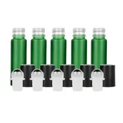 10 ml Green Frosted Glass Roller Bottles (Pack of 5)