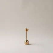 8" Small Solid Brass Dome Candle Holder