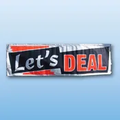 Banners Vinyl 10' stock LET'S DEAL