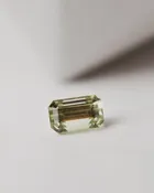 1.7 Carat Emerald Cut Yellow-Green Sapphire