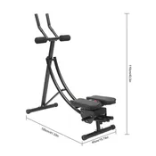 Ab Trainer Abdominal Bench With LED Monitor 330lb Capacity
