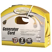 10-Guage Generator Adapter Cord, 3 Ft.