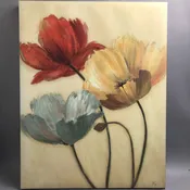 Floral Canvas Wall Art (28x22)