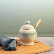 Sugar Jar with Wooden Spoon