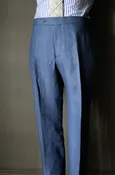Blueberry Linen Trouser