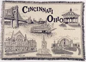 Cincinnati Throw Blanket-Blue