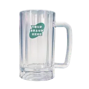 Acrylic Plastic Beer Mug custom printed 18 oz 24 glasses