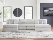 Cuddle Plush 4-Piece Sectional with Chaise