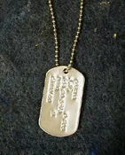 1 Printed Military Dog Tag