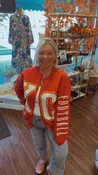 KC Hand Cut Sweatshirt Cardigan