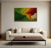 Amberveil Geometric Moss Wall Art