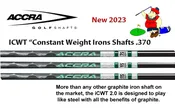 Accra iCWT Irons Series 75, 95, 115- .370 Tip