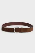 Timeless Italian Suede Belt in Chocolate