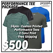 Pressd Apparel - Performance Tee Package
