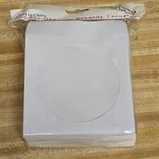 White CD DVD BluRay Paper Sleeves – 100 sleeves per pack