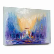 A Path of Light Modern Jewish Chuppah Wedding Wall Art Print