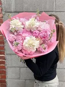 Bouquet - Blush Crush - Peonies, Hydrangeas, Roses