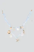 2 P COLLARES CORDON CHARMS ESTRELLA DE MAR