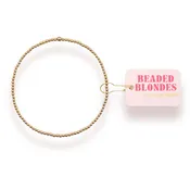 2mm Gold Beaded Bracelet