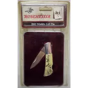 2003 Winchester Wildlife Gift Tin & Knife Set Sealed NOS Ducks Carolina Tool