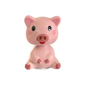 3 Inch Ceramic Pig Bobble Head