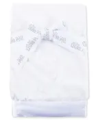 Plush Stroller Blanket in White