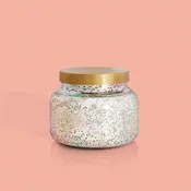 Gold flecked Pineapple capri BLUE candle