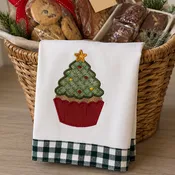 A Very Merry Cupcake: Christmas Tree (Downloadable Machine Embroidery Design)