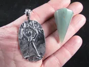 Aventurine Tree Spirit Goddess Pendulum