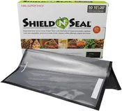 15" x 20" Shield N Seal Branded Clear/Black Vacuum Bags - 50ct