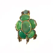 Agate Turtle Pin (TBP-16G)