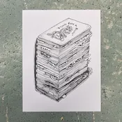 Objects Found in Books Postcard — Dickson St. Bookshop