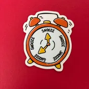 Snooze Time Vinyl Sticker - Big Moods