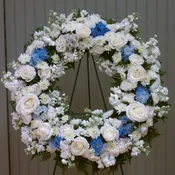 CPD-Sympathy Wreath (Blue & White)