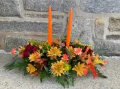 2 CANDLE CENTERPIECE