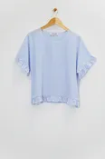 23" Cropped Ruffle Top