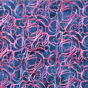 Hoffman Batiks Candy Land 246 in Flamingo