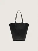 24/7 Bag North South aus schwarzem Leder mit verstellbaren Griffen