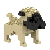 Brixies Pug Dog Building Bricks Set