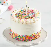 4" Vanilla Birthday Cake
