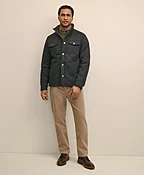 Big & Tall Cotton Blend Quilted Shirt Jacket