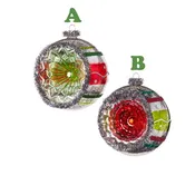 4" Vintage Reflector Ball Ornament (Assorted Styles) - Raz Imports
