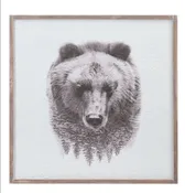 Bear and Forest Wall Art
