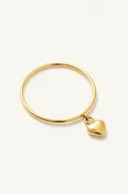 Amore Gold Heart Charm Ring