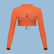 Lydia Cutout Long Sleeve Bikini Top