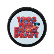 1993 NHL Draft Unsigned Logo Hockey Puck