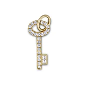 Amaranthus Key Charm in Yellow Gold