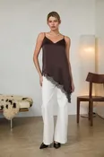 The Amour Asymmetry Satin Cami