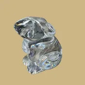 Baccarat Crystal Rabbit Figurine